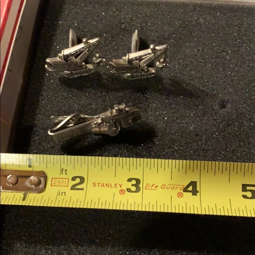 Vintage “Anderson Loader” Cuff Links & Tie Clip - Picture 2 of 10